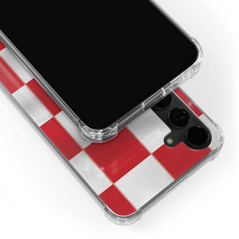 Croatia Soccer Flag Galaxy S24 Plus Clear Case